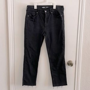 Old Navy The Power Jean a.k.a. The Perfect Straight Ankle, Black, 12